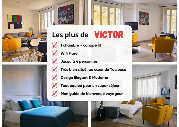 شقة L'Idrac, Appartements Art Deco De Standing Coeur De Toulouse تولوز
